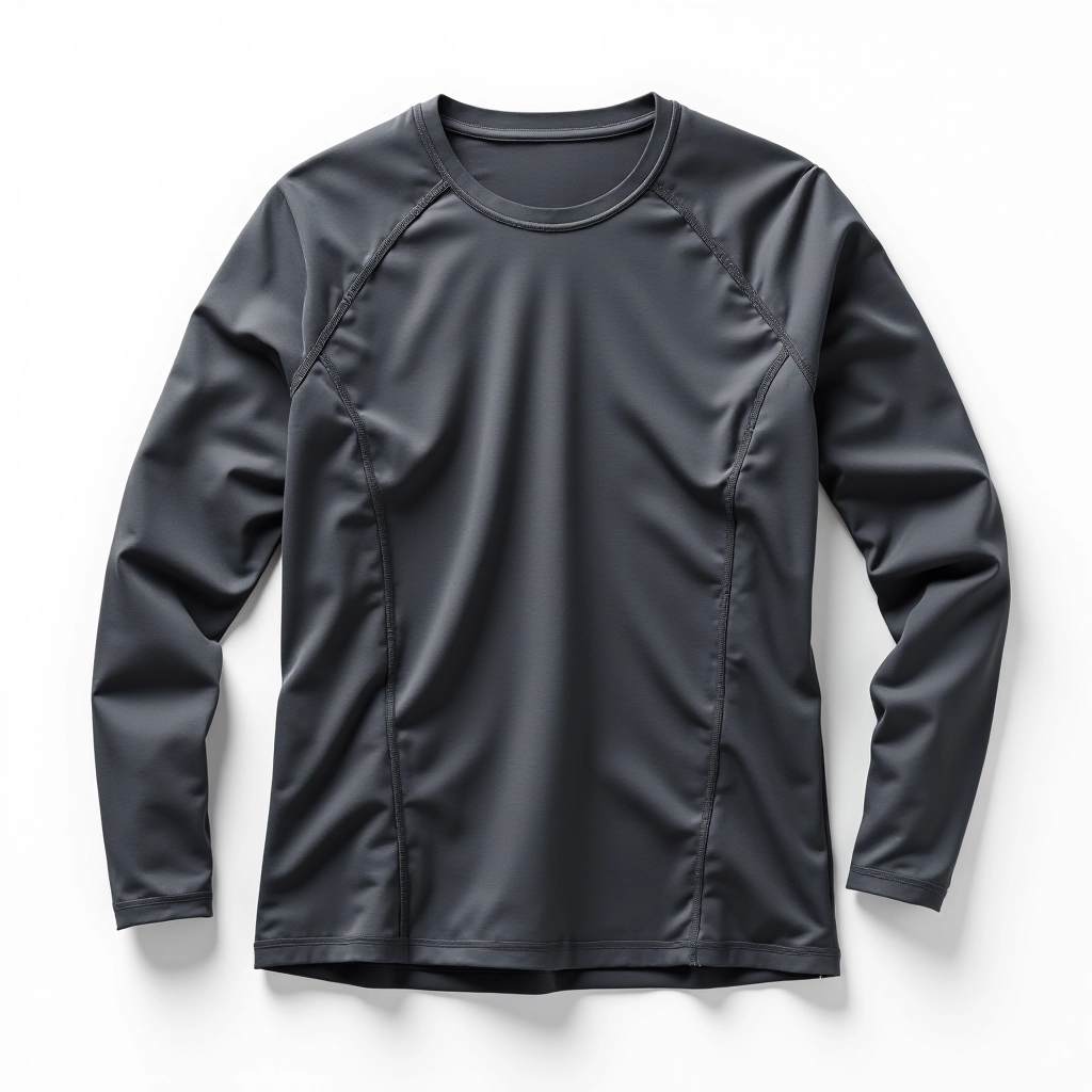 Apex Training Top in charcoal grey, front view showing moisture-wicking fabric and modern design