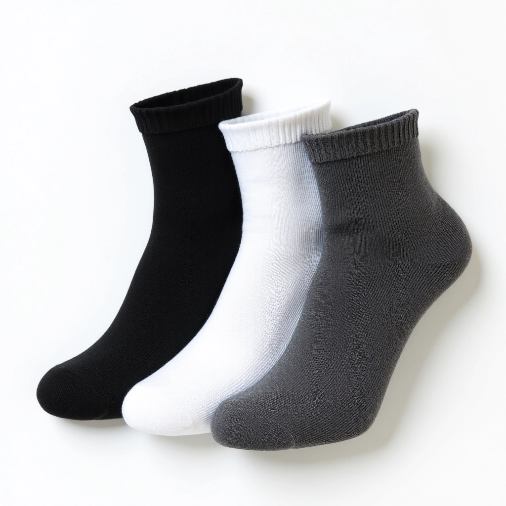 Performance Running Socks 3-Pack, three pairs of socks stacked and displayed showing premium construction